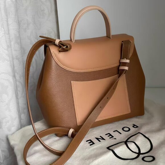 Polene Tan and Brown Women's Backpack - Picture 2 of 5